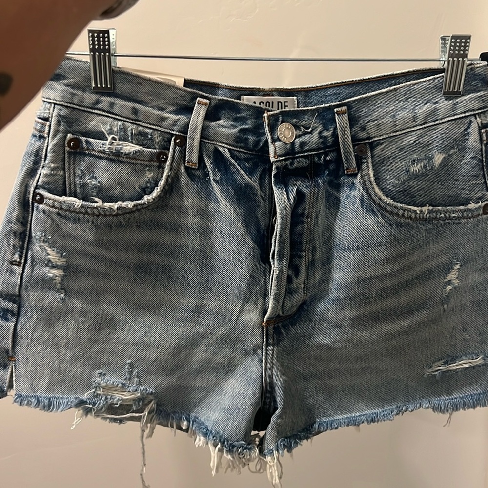 Agolde Jaden High Rise Cut Off Short - size 28